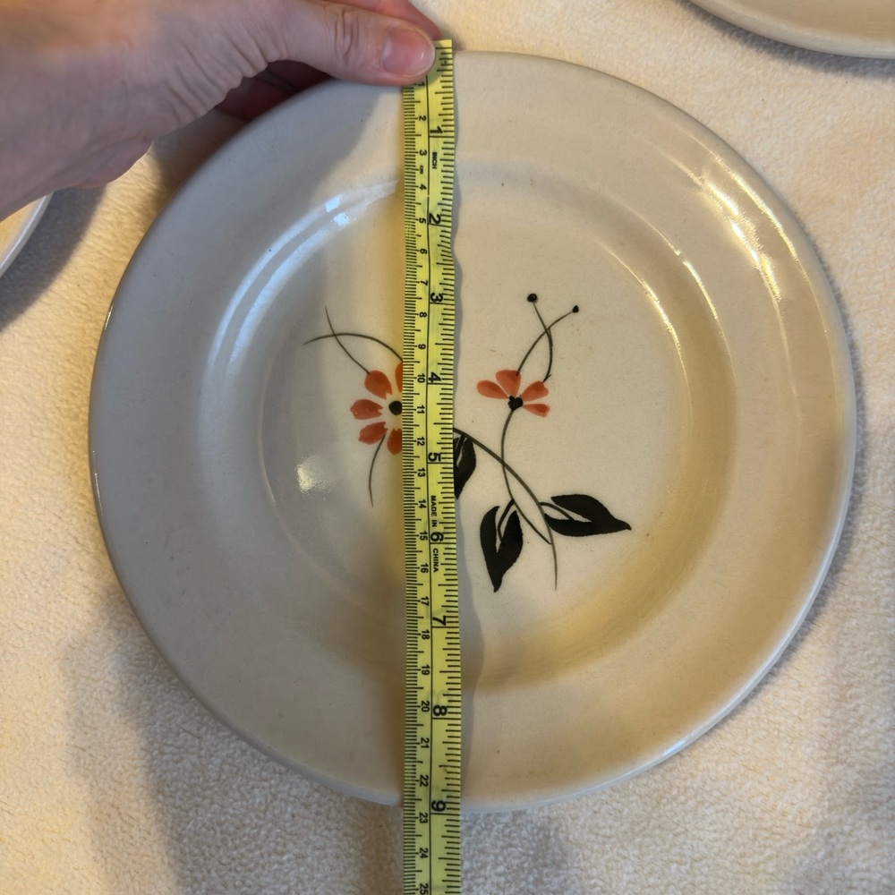 ZARA HOME Floral Dinner Plates Set of 4 - Picture 5 of 5